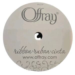 Offray Ribbon 5/8" x 18 Ft Gray